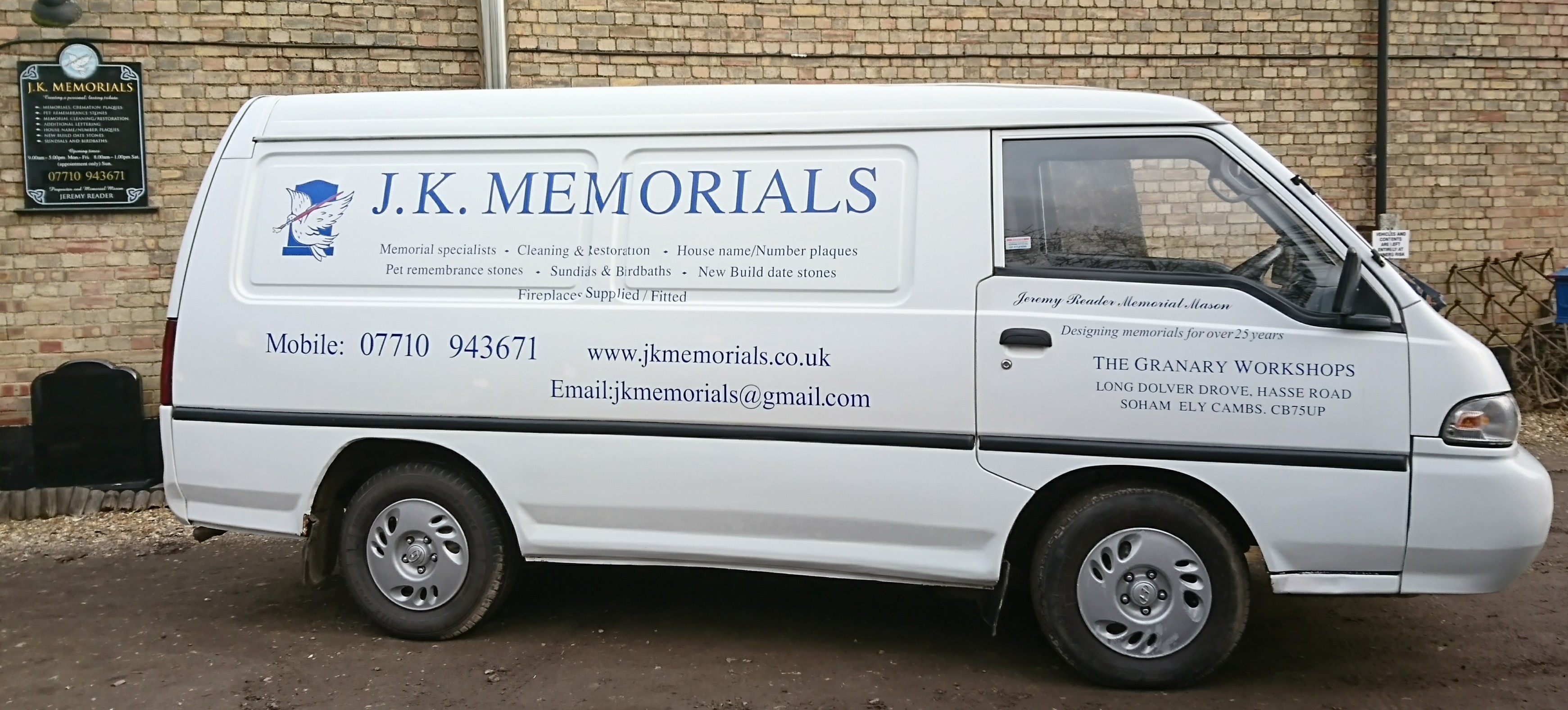 JK Memorials Van