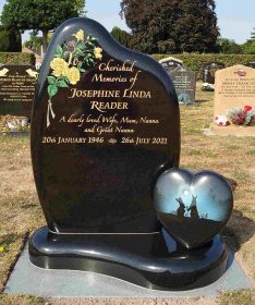 Wide Headstone